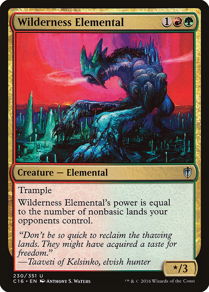 Wilderness Elemental [Commander 2016]-1