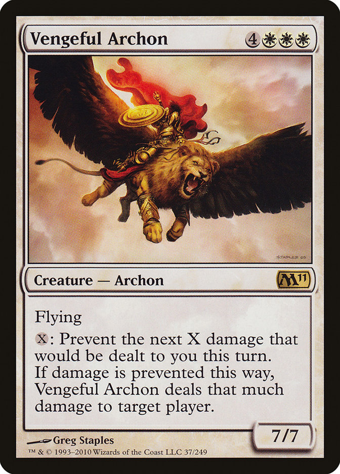 Vengeful Archon [Magic 2011]-1