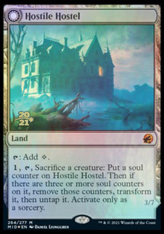 Hostile Hostel // Creeping Inn [Innistrad: Midnight Hunt Prerelease Promos]-1