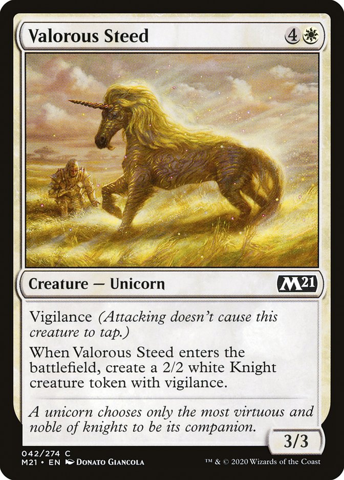 Valorous Steed [Core Set 2021]-1
