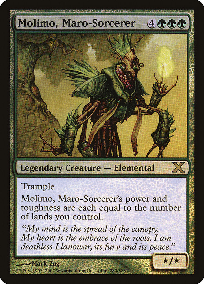 Molimo, Maro-Sorcerer (Premium Foil) [Tenth Edition]-1