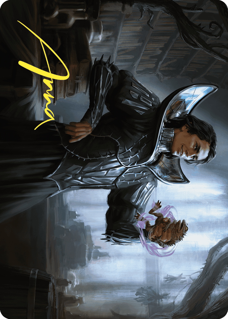 Spiteful Hexmage Art Card (Gold-Stamped Signature) [Wilds of Eldraine Art Series]-1