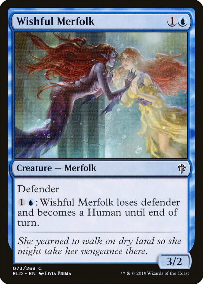 Wishful Merfolk [Throne of Eldraine]-1