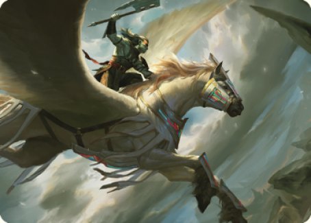 Cleaving Skyrider Art Card [Dominaria United Art Series]-1