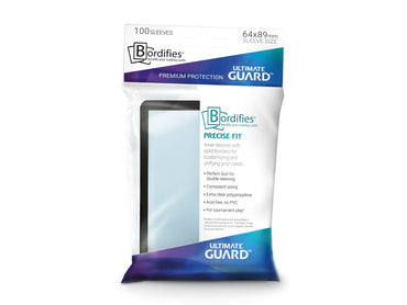 Ultimate Guard Bordifies Precise-fit Standard Size Sleeves Black (100)