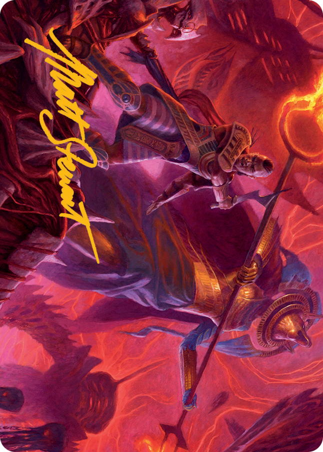 Djeru and Hazoret Art Card (Gold-Stamped Signature) [March of the Machine Art Series]-1