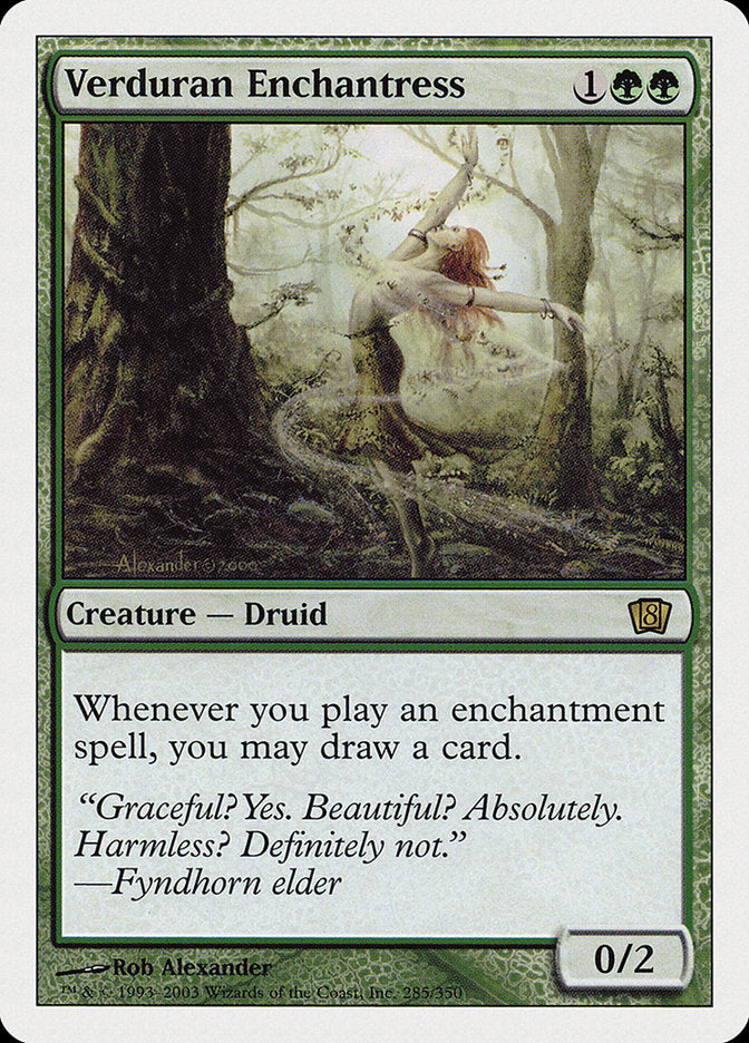 Verduran Enchantress [Eighth Edition]-1