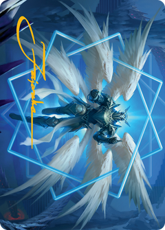 Vertex Paladin Art Card (Gold-Stamped Signature) [March of the Machine Art Series]-1
