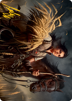 Ambitious Farmhand Art Card (Gold-Stamped Signature) [Innistrad: Midnight Hunt Art Series]-1