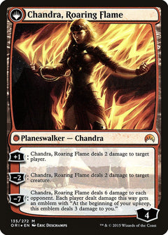 Chandra, Fire of Kaladesh // Chandra, Roaring Flame [Magic Origins Prerelease Promos]-2
