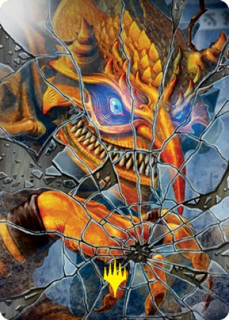 Reflection of Kiki-Jiki Art Card (Gold-Stamped Signature) [Kamigawa: Neon Dynasty Art Series]-1