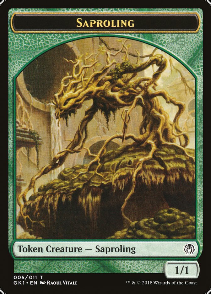 Saproling // Insect Double-Sided Token [Guilds of Ravnica Guild Kit Tokens]-1