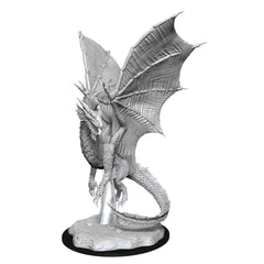 D&D Nolzurs Marvelous Unpainted Miniatures Young Silver Dragon-1
