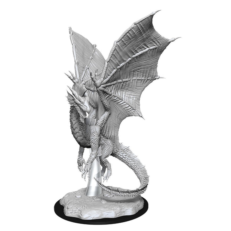D&D Nolzurs Marvelous Unpainted Miniatures Young Silver Dragon-1