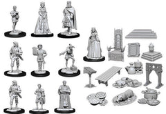WizKids Deep Cuts Unpainted Miniatures Towns People Castle-1