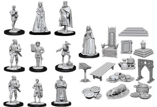 WizKids Deep Cuts Unpainted Miniatures Towns People Castle-1