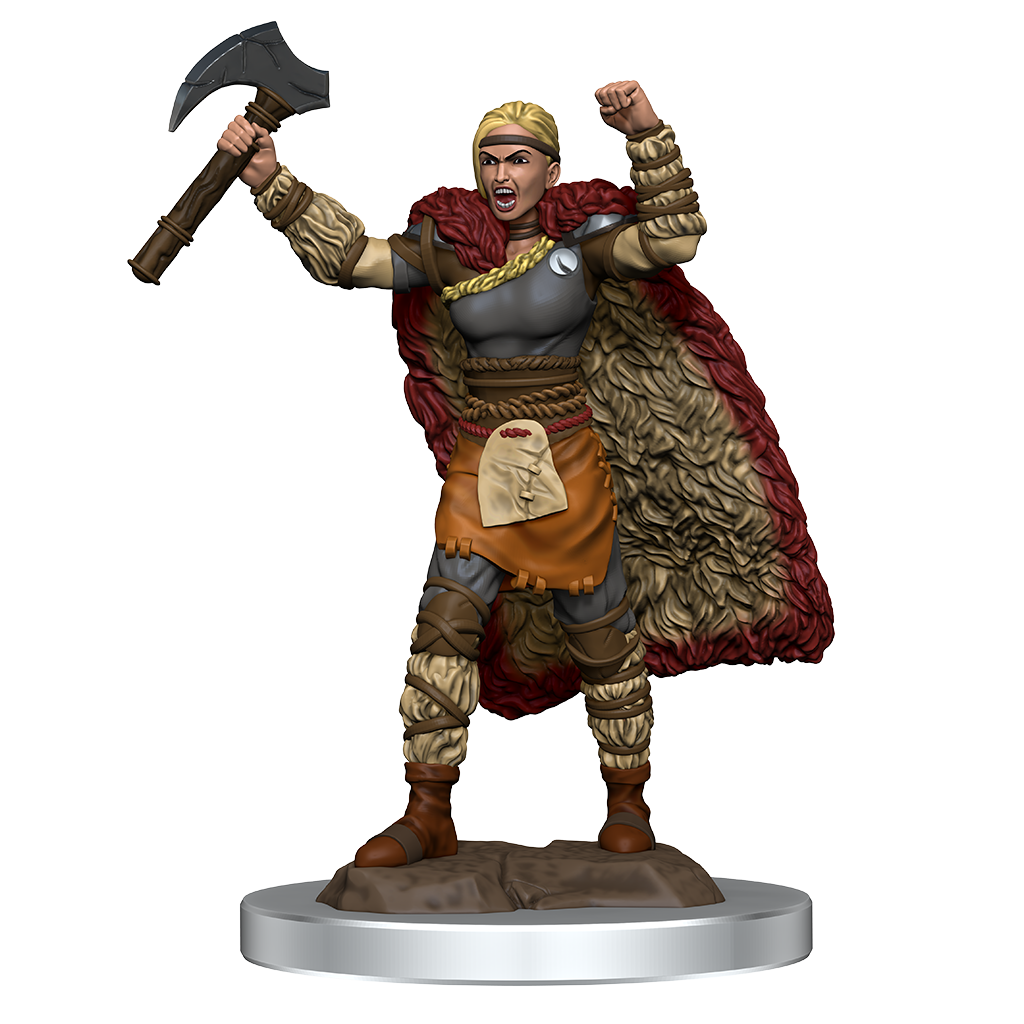 D&D Premium Painted Figures Human Barbarian Female-1