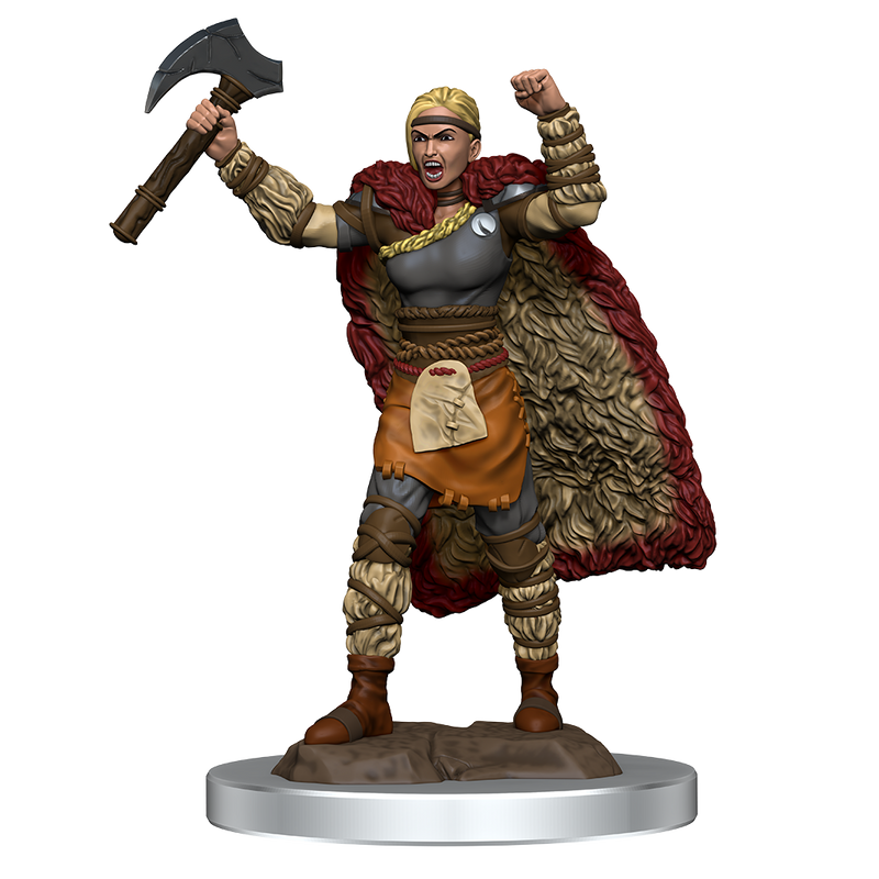 D&D Premium Painted Figures Human Barbarian Female-1