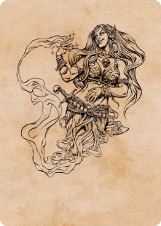 Djinni Windseer (Showcase) Art Card [Dungeons & Dragons: Adventures in the Forgotten Realms Art Series]-1