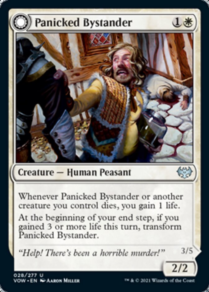 Panicked Bystander // Cackling Culprit [Innistrad: Crimson Vow]-1