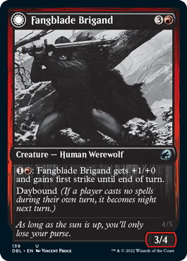 Fangblade Brigand // Fangblade Eviscerator [Innistrad: Double Feature]-1