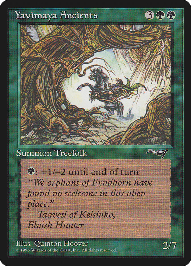 Yavimaya Ancients (Horse Art) [Alliances]-1