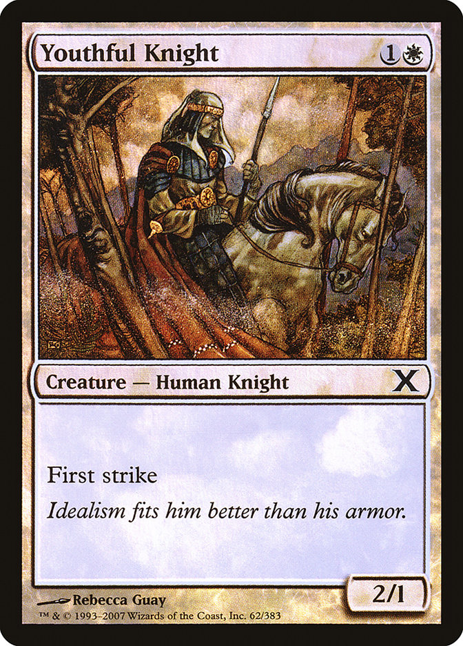 Youthful Knight (Premium Foil) [Tenth Edition]-1