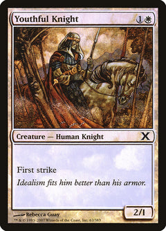 Youthful Knight (Premium Foil) [Tenth Edition]-1
