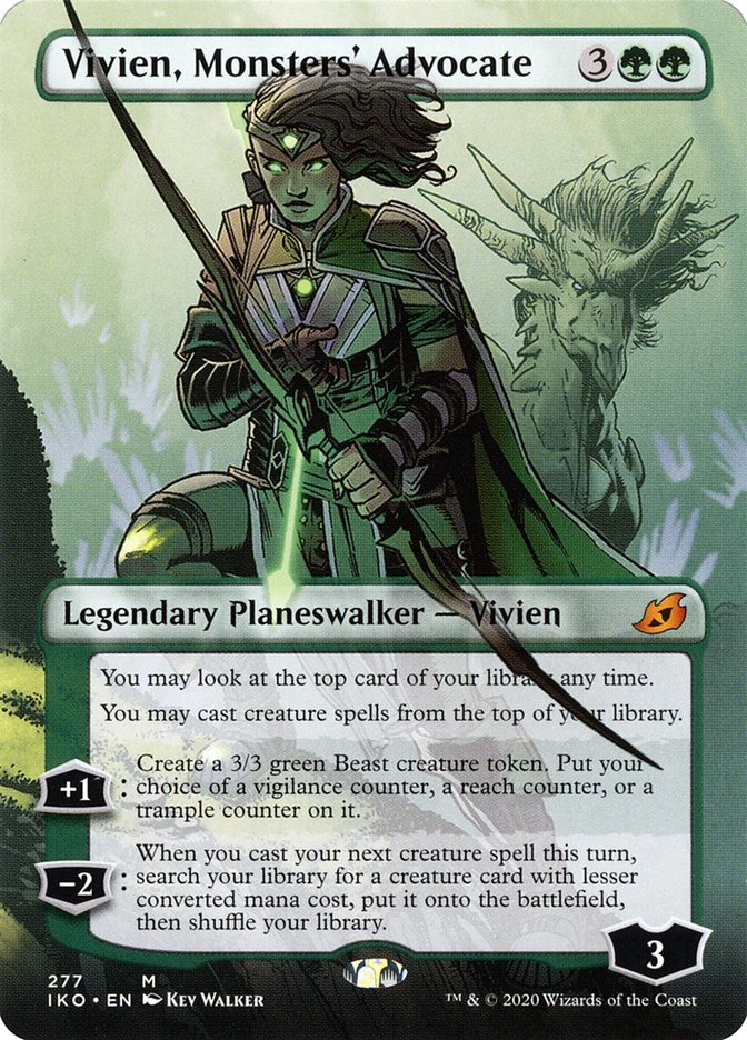 Vivien, Monsters' Advocate (Borderless) [Ikoria: Lair of Behemoths]-1