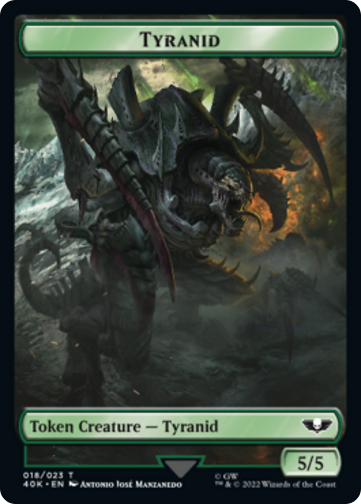 Tyranid (17) // Tyranid (18) Double-Sided Token [Warhammer 40,000 Tokens]-2