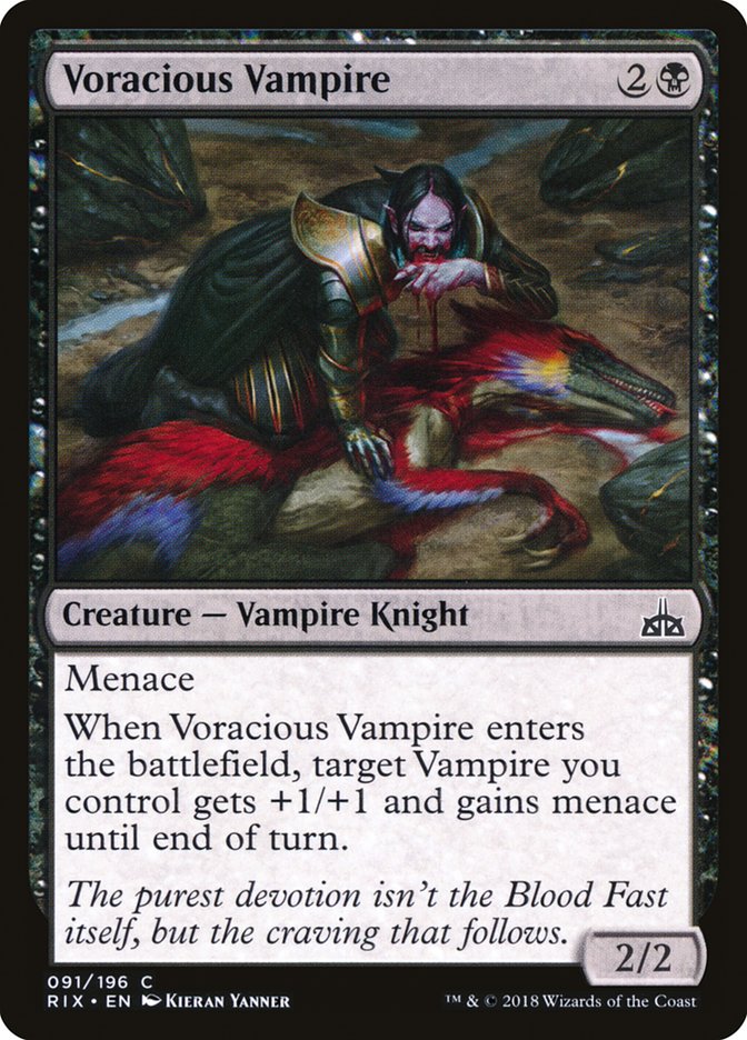 Voracious Vampire [Rivals of Ixalan]-1