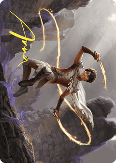 Kellan, the Fae-Blooded Art Card (Gold-Stamped Signature) [Wilds of Eldraine Art Series]-1