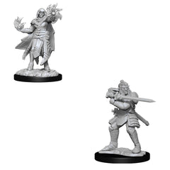 D&D Nolzurs Marvelous Unpainted Miniatures Hobgoblin Fighter Male & Hobgoblin Wizard Female-1