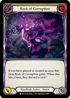 Reek of Corruption (Yellow) [EVR114] (Everfest)  1st Edition Rainbow Foil-1