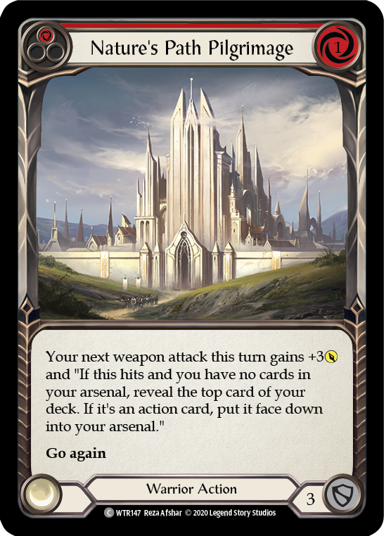 Nature's Path Pilgrimage (Red) [U-WTR147] (Welcome to Rathe Unlimited)  Unlimited Rainbow Foil-1