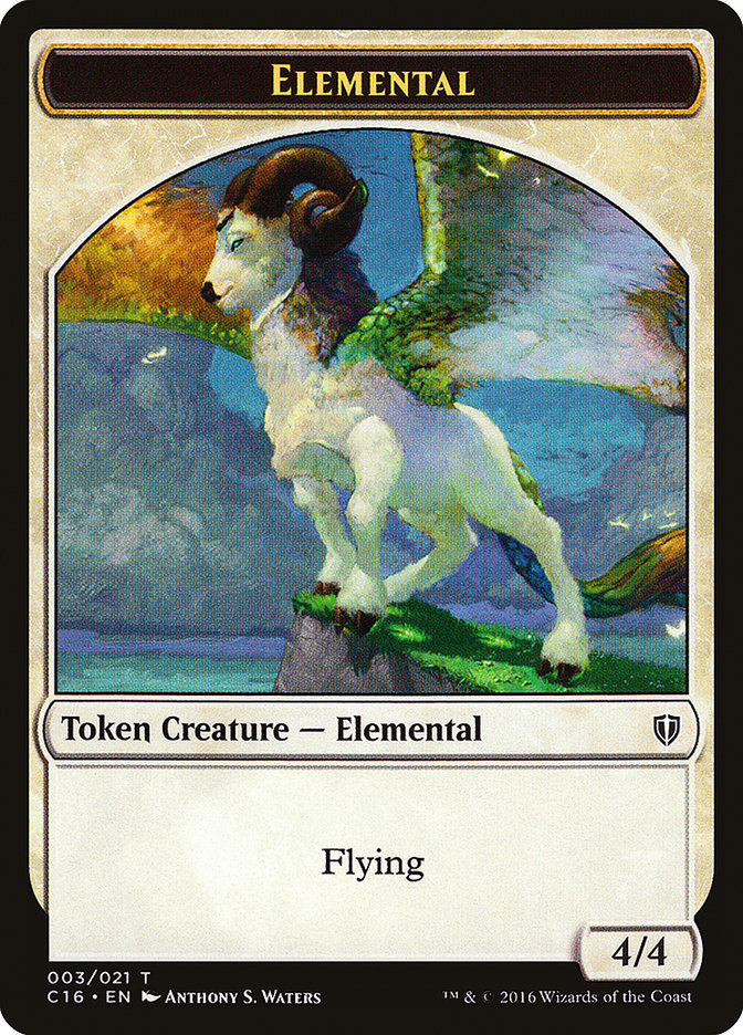 Elemental // Soldier Double-Sided Token [Commander 2016 Tokens]-2