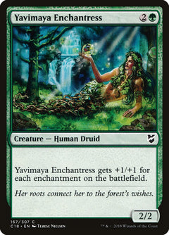 Yavimaya Enchantress [Commander 2018]-1