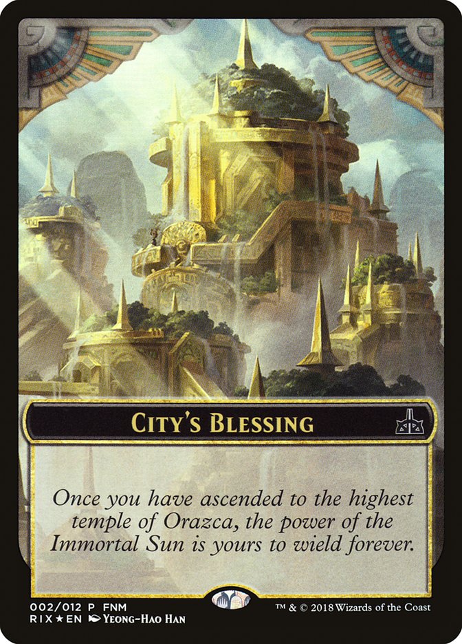 City's Blessing // Elemental Double-Sided Token [Friday Night Magic 2018]-1