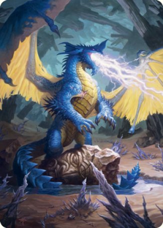 Blue Dragon Art Card [Dungeons & Dragons: Adventures in the Forgotten Realms Art Series]-1