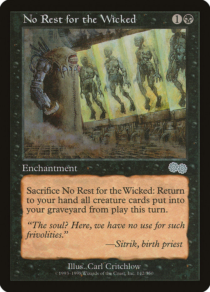 No Rest for the Wicked [Urza's Saga]-1