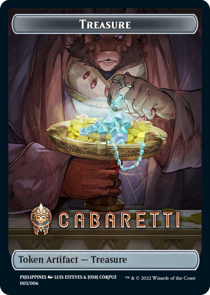 Treasure Token (Cabaretti) (Southeast Asia Artists) [Streets of New Capenna Tokens]-1