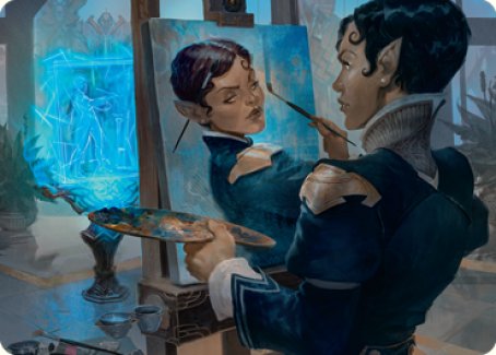 Parnesse, the Subtle Brush Art Card [Streets of New Capenna Art Series]-1