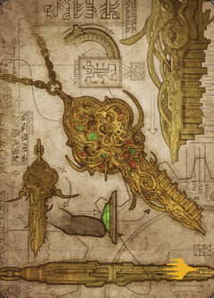 Key to the City Art Card (Gold-Stamped Planeswalker Symbol) [The Brothers' War Art Series]-1
