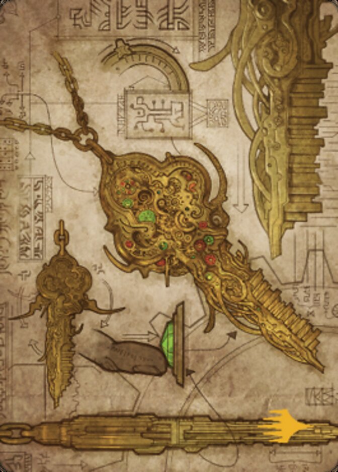 Key to the City Art Card (Gold-Stamped Planeswalker Symbol) [The Brothers' War Art Series]-1