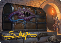 Mimic Art Card (Gold-Stamped Signature) [Dungeons & Dragons: Adventures in the Forgotten Realms Art Series]-1