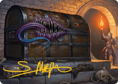 Mimic Art Card (Gold-Stamped Signature) [Dungeons & Dragons: Adventures in the Forgotten Realms Art Series]-1