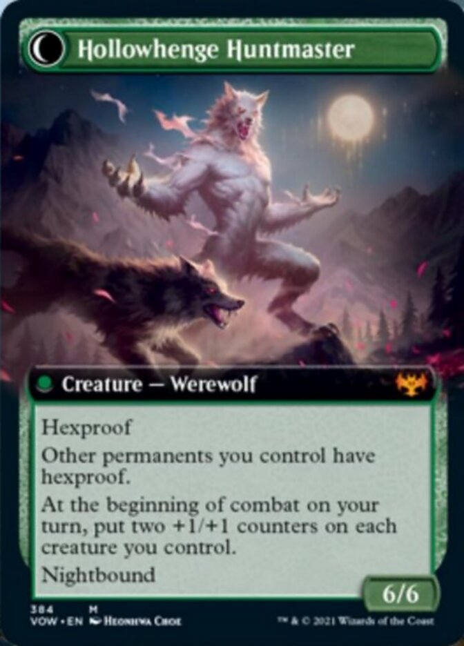 Avabruck Caretaker // Hollowhenge Huntmaster (Extended Art) [Innistrad: Crimson Vow]-2