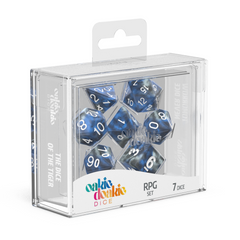 Oakie Doakie Dice RPG Set GemiDice - Liquid Steel (7)-1