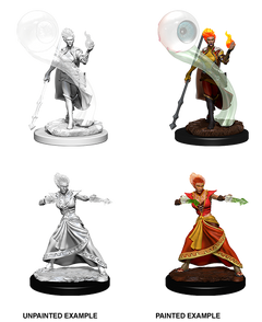 D&D Nolzurs Marvelous Unpainted Miniatures Fire Genasi Female Wizard-1