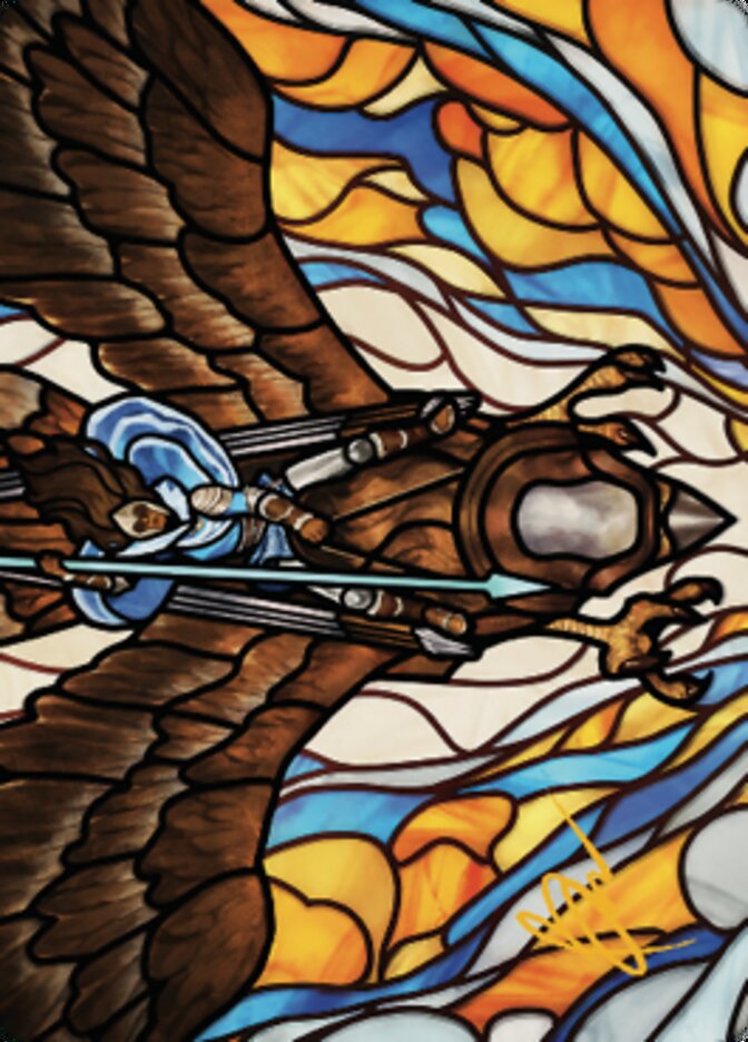 Tura Kennerud, Skyknight Art Card (Gold-Stamped Signature) [Dominaria United Art Series]-1